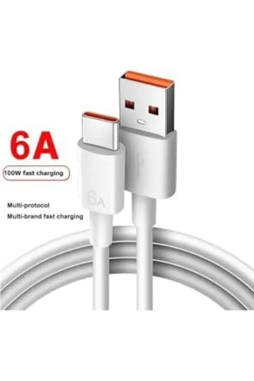 Type-C Usb-C 67w Max Hızlı Şarj USB Kablosu, Beyaz 2 Metre 118119