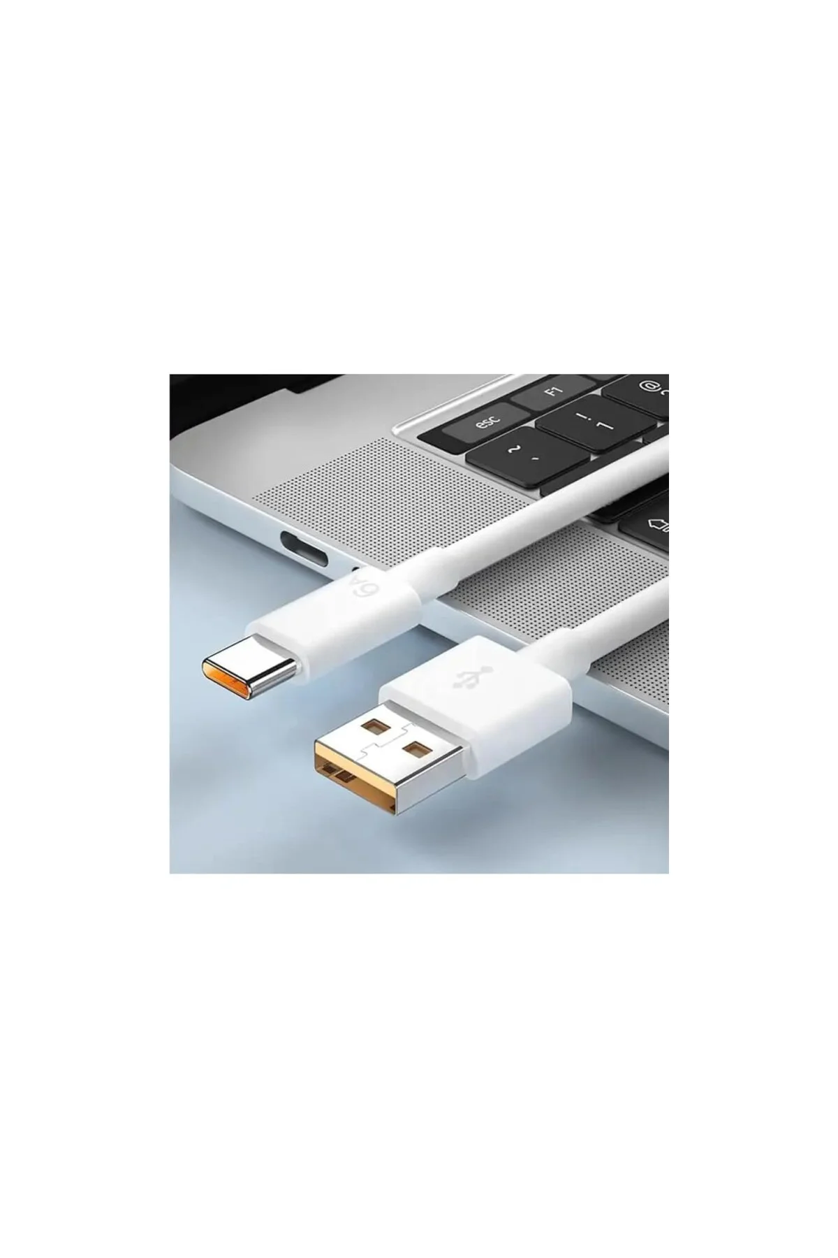 Type-C Usb-C 67w Max Hızlı Şarj USB Kablosu, Beyaz 2 Metre