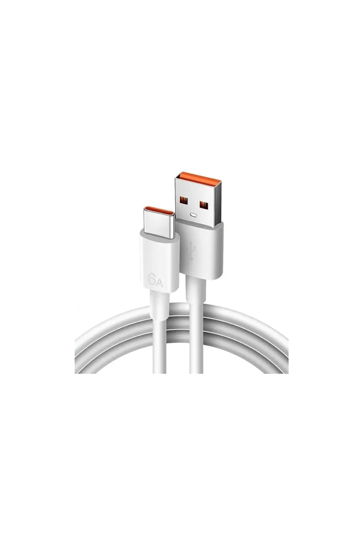 Type-C Usb-C 67w Max Hızlı Şarj USB Kablosu, Beyaz 2 Metre