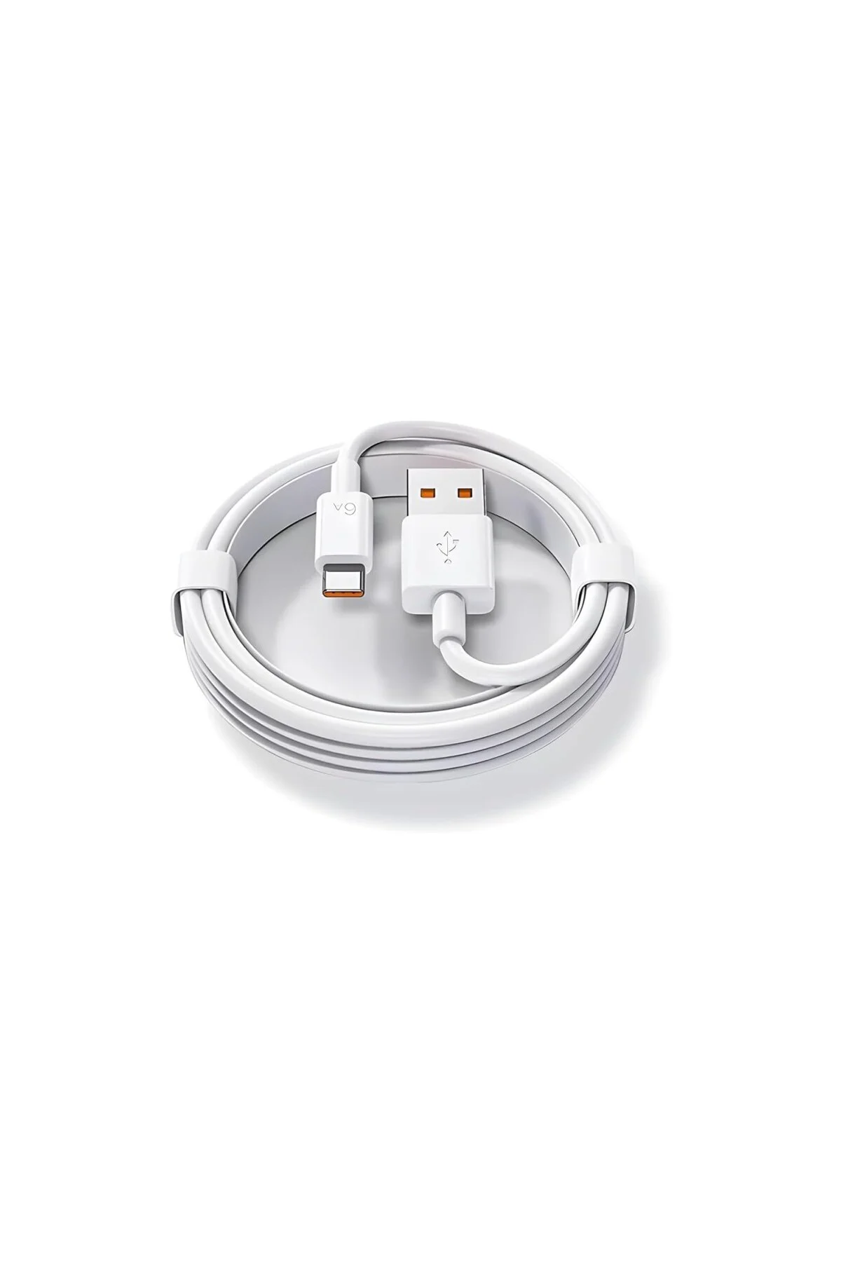 Type-C Usb-C 67w Max Hızlı Şarj USB Kablosu, Beyaz 2 Metre