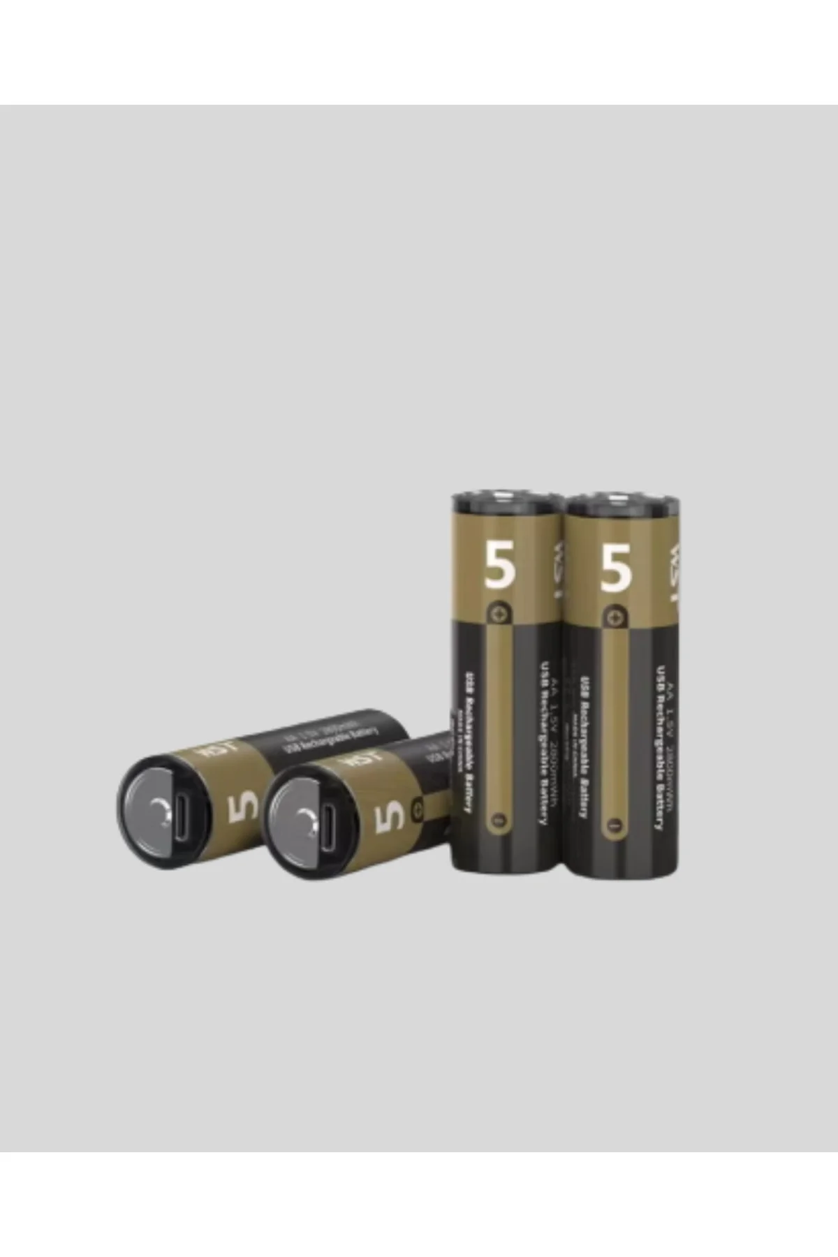 Type-C USB ile Hızlı Şarj Edilebilir AA Kalem Pil | 1.5V Lityum | Çiftli Paket