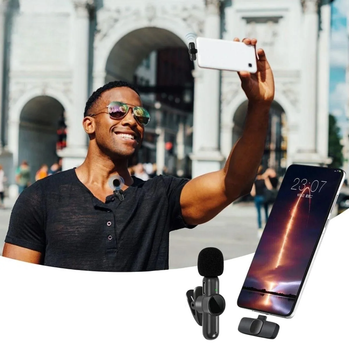 Type C Uyumlu İphone Dönüştürücülü Kablosuz Yaka Mikrofonu Android Ve İphone Uyumlu Mini Mikrofon Bx40 Fiyatı, Yorumları ve Özellikleri