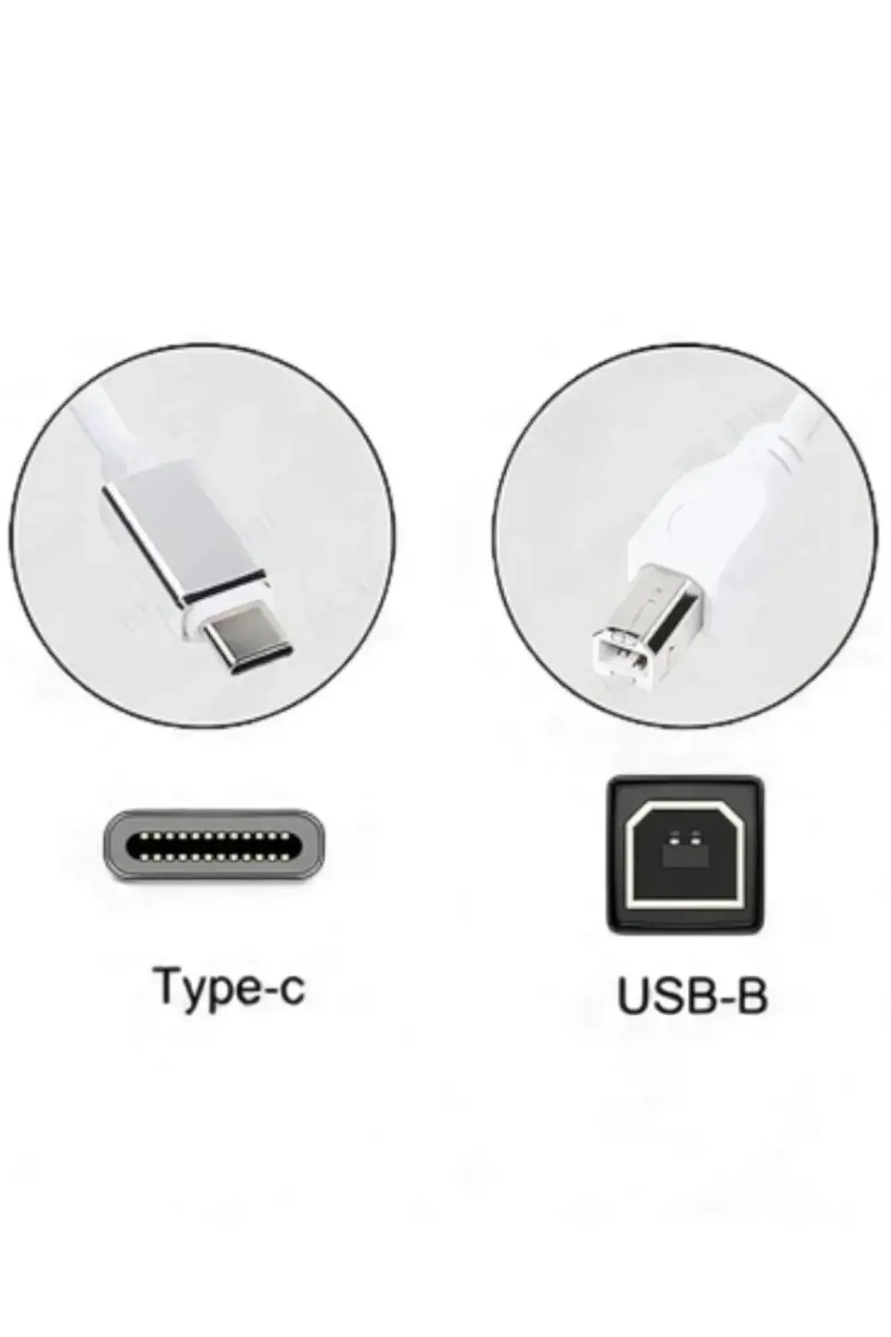 Type-C Uyumlu USB-B Yazıcı Kablosu 1.5 Metre