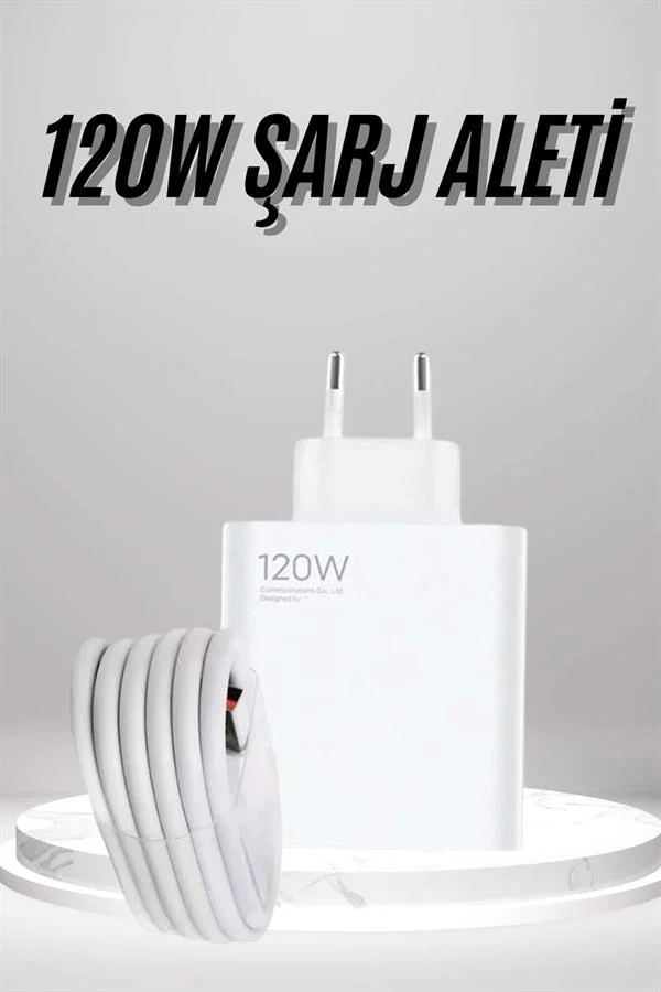 Type C Yüksek Hızlı Şarj Aleti Beyaz 120W Ultra Uzun Ömürlü Type C Yüksek Hızlı Şarj Aleti Beyaz 120W Ultra Uzun Ömürlü