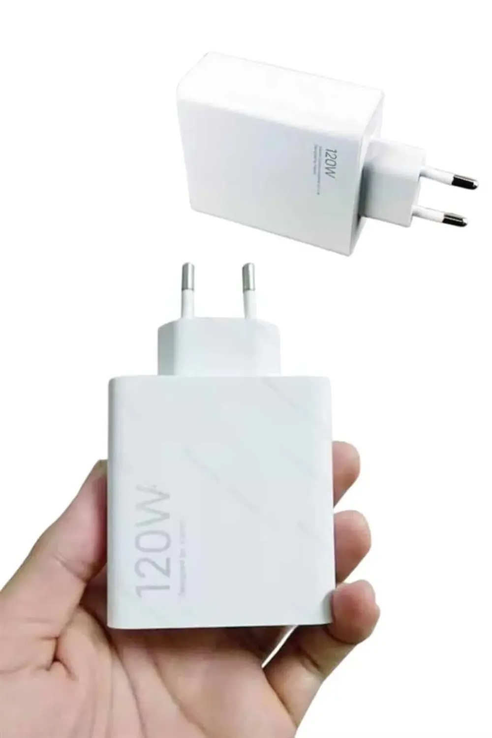 Type C Yüksek Hızlı Şarj Aleti Beyaz 120W Ultra Uzun Ömürlü