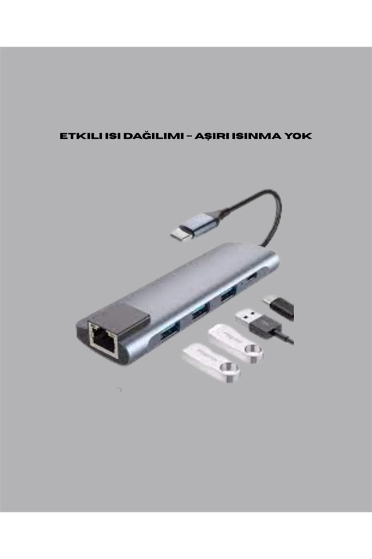 Type‑C Dönüştürücü – 2×Usb3.0, Sd/Ms, 4K Hdmi & Rj45 Ile Profesyonel Kullanım - Görsel 4