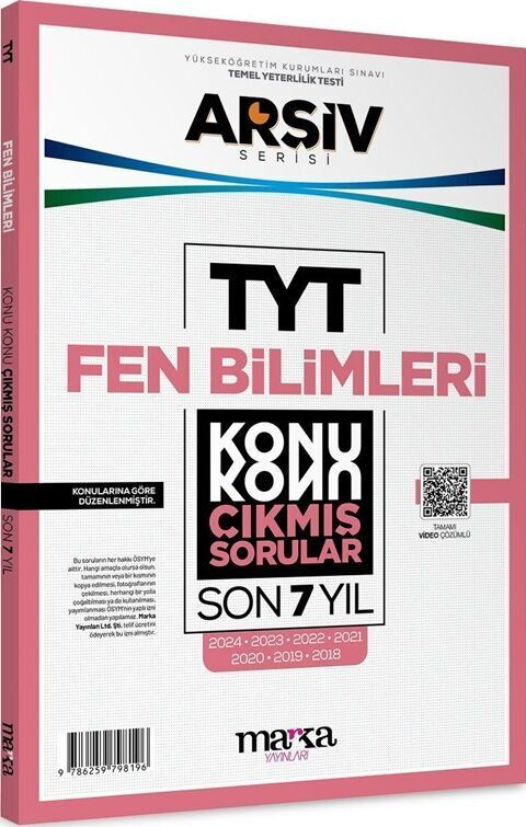 TYT Fen Bilimleri ARŞİV Serisi Konu Konu Son 7 Yıl Çıkmış Sorular