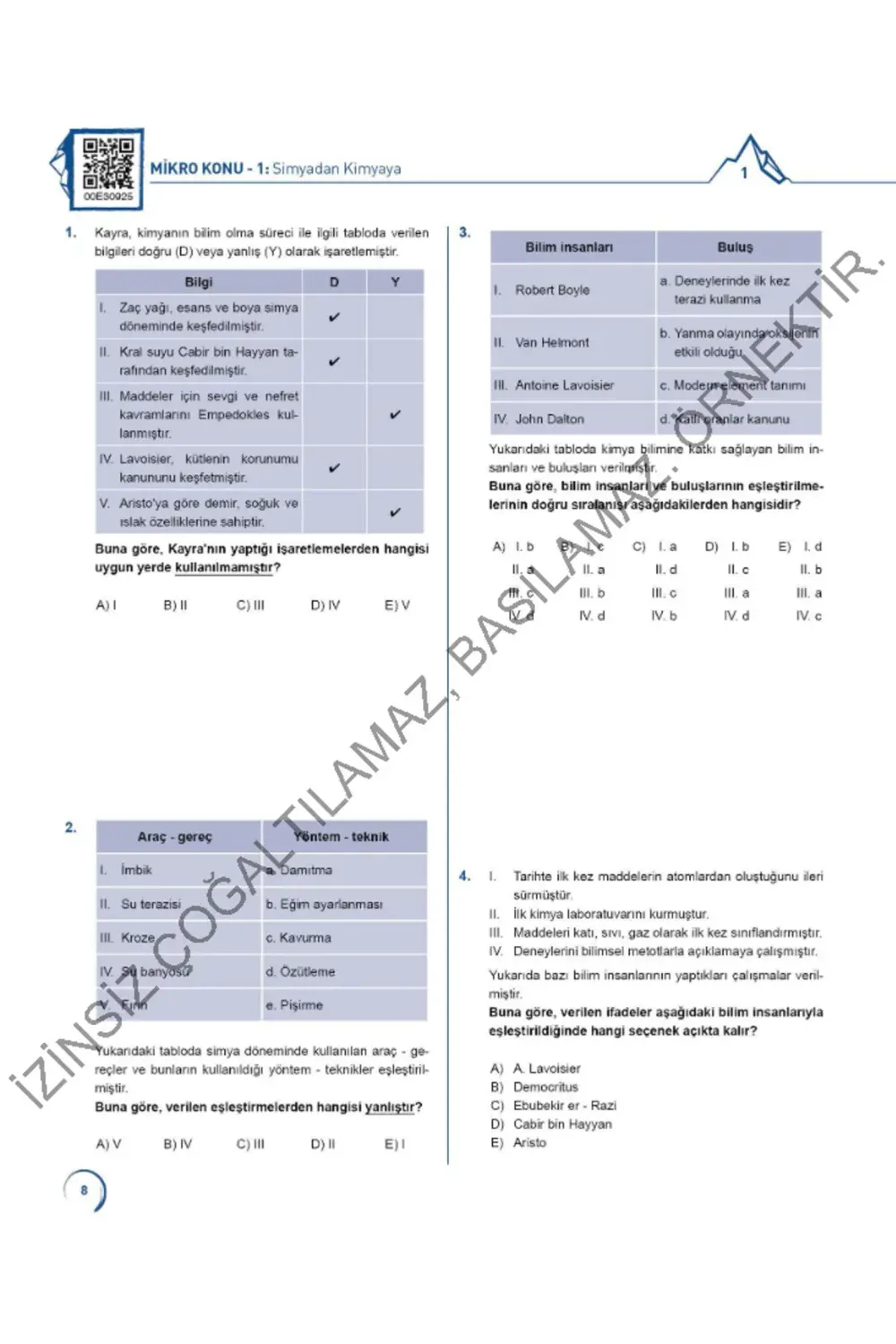 Tyt Iceberg Kimya Soru Bankası