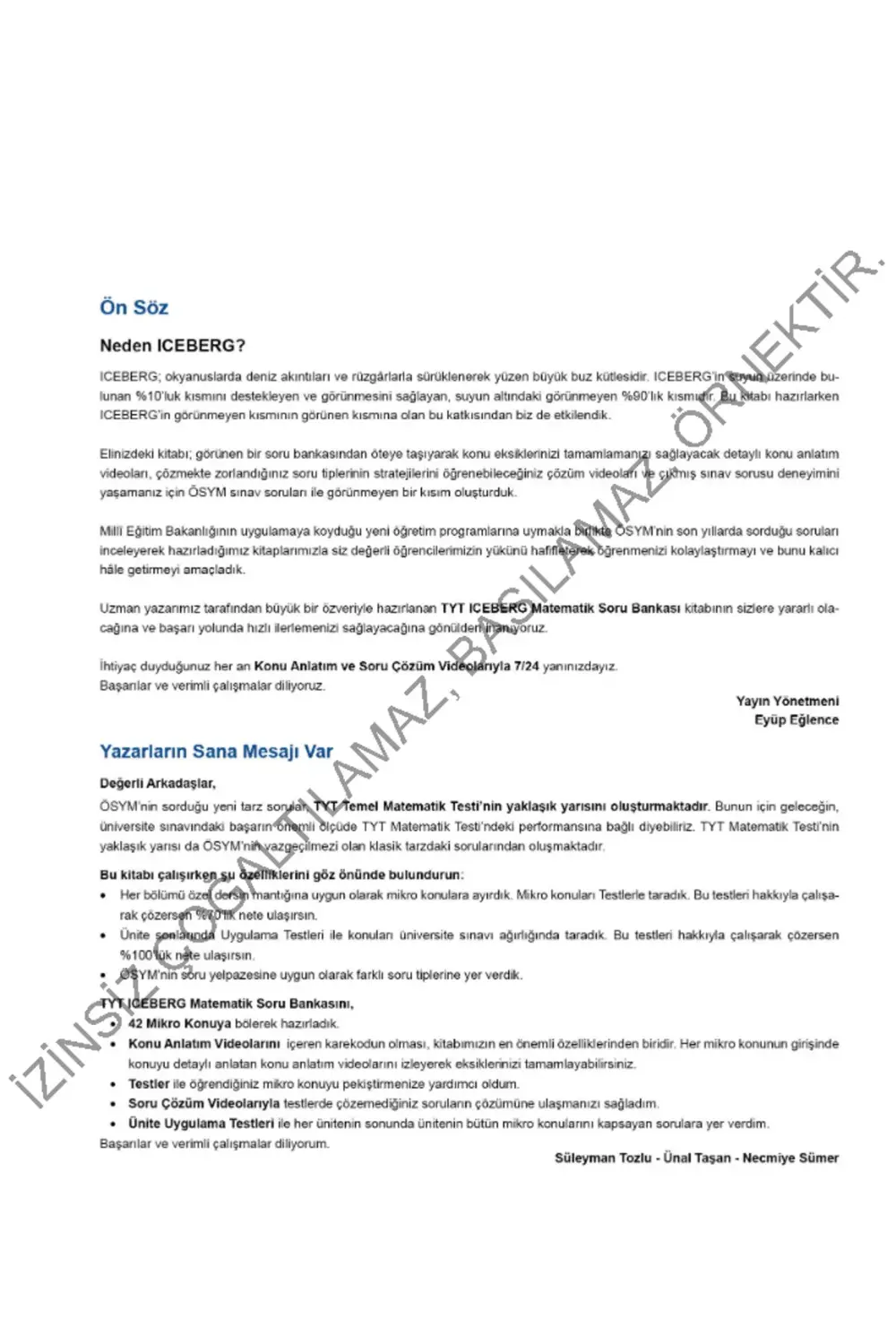 Tyt Iceberg Matematik Soru Bankası