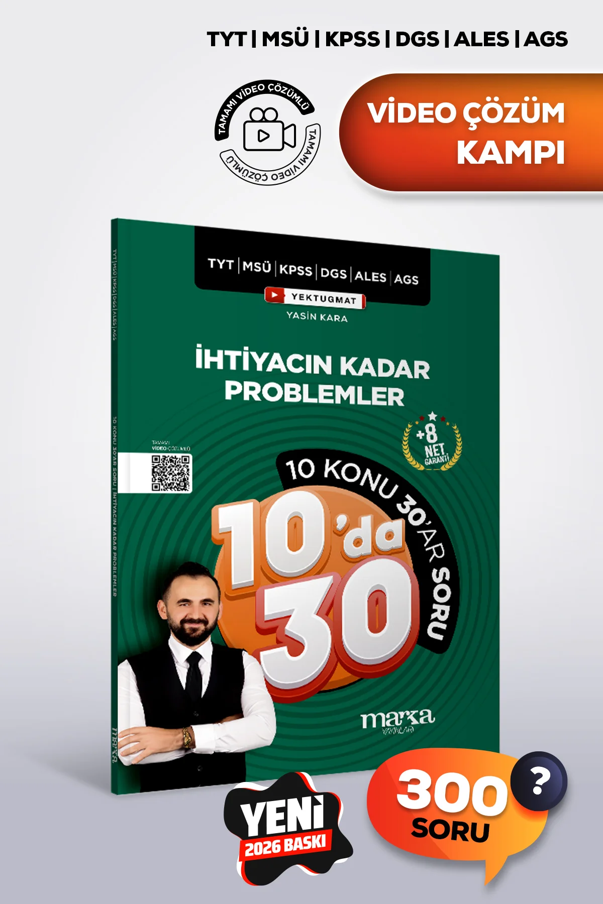 TYT MSÜ KPSS DGS ALES AGS İhtiyacın Kadar PROBLEMLER 10 Konu da 3