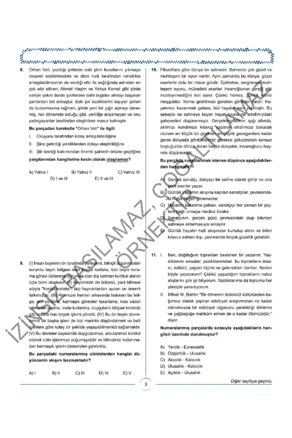 TYT Paragraf Iceberg 12 Deneme