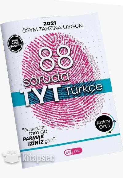 TYT Sınavda Sorulabilecek 88 Türkçe Sorusu Kolay Orta Hap Bilgi Y