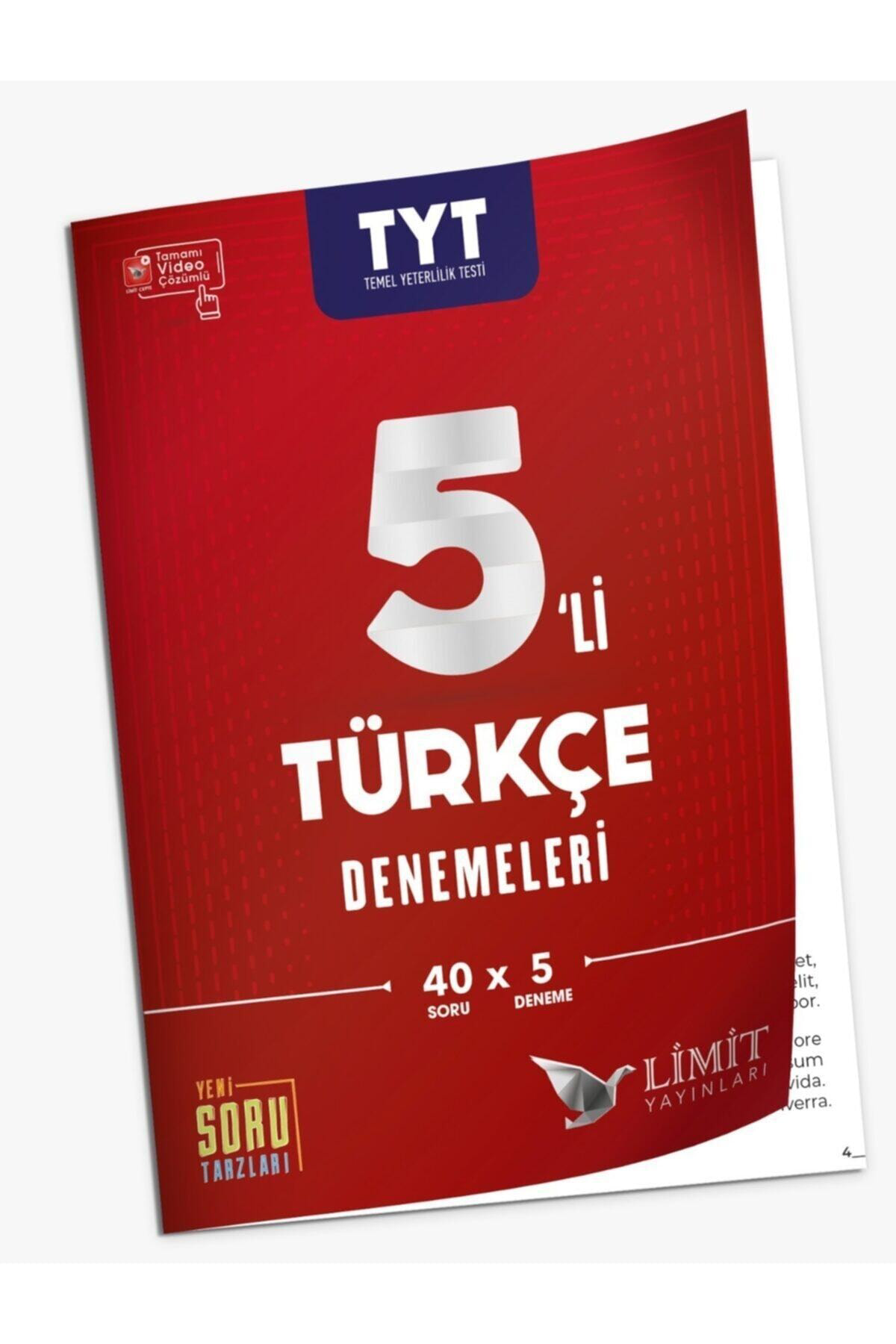 Tyt Türkçe 5li Deneme Limit Yayınları