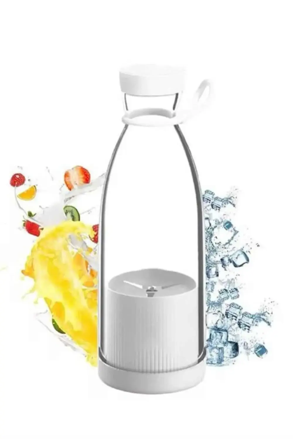 u Geçirmez Kablosuz Şarjlı Dayanıklı Taşınabilir Mini Blender