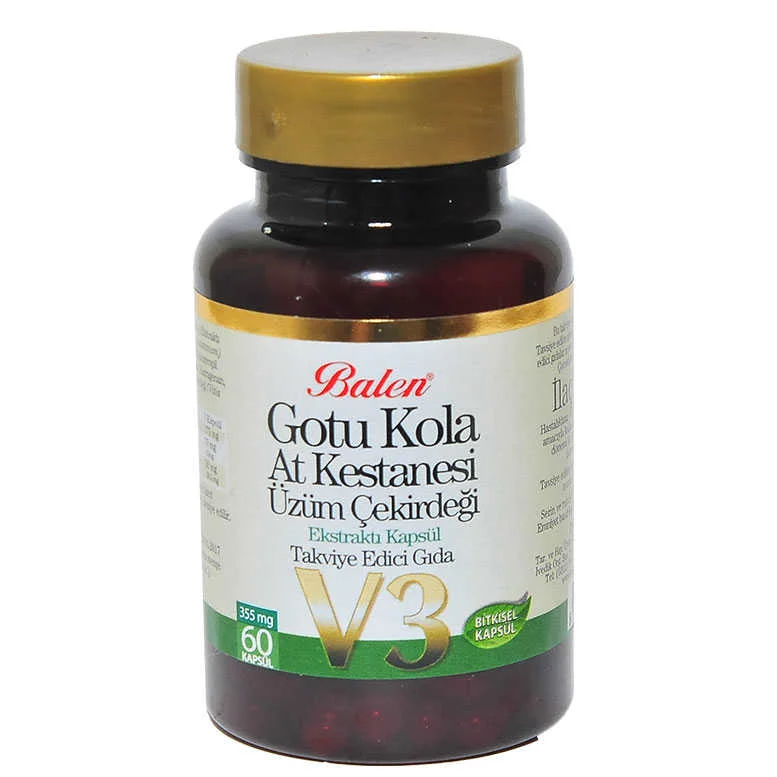 u Kola At Kestanesi Üzüm Çekirdeği Ekstratı V3 60