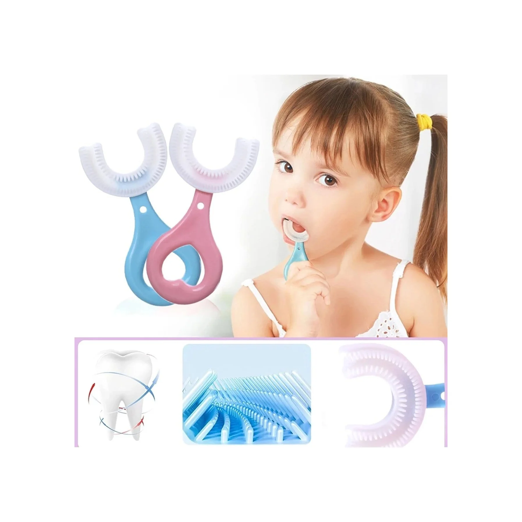 U Tipi Bebek Ağız Bakım Ve Diş Fırçası 5224