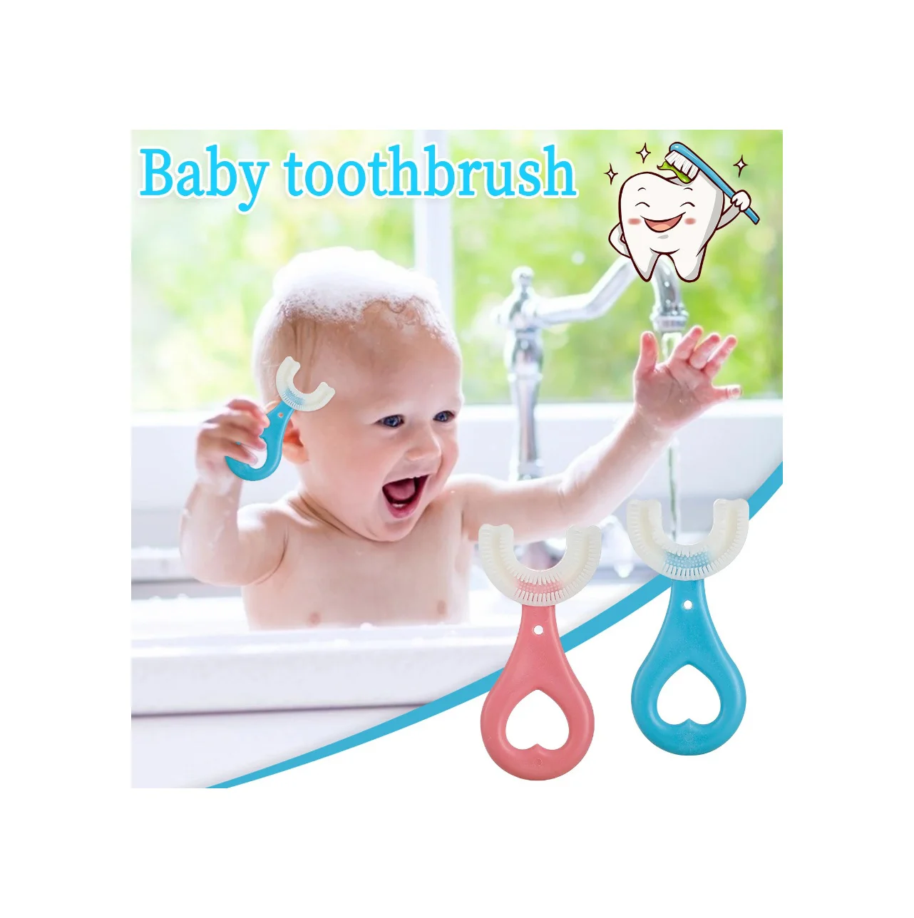 U Tipi Bebek Ağız Bakım Ve Diş Fırçası 5224