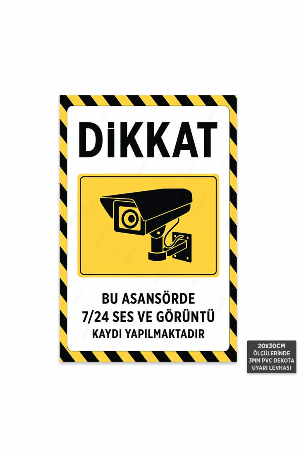 U1115 - Bu Asansörde 7/24 Ses ve Görüntü Kaydı Yapılmaktadır Deko