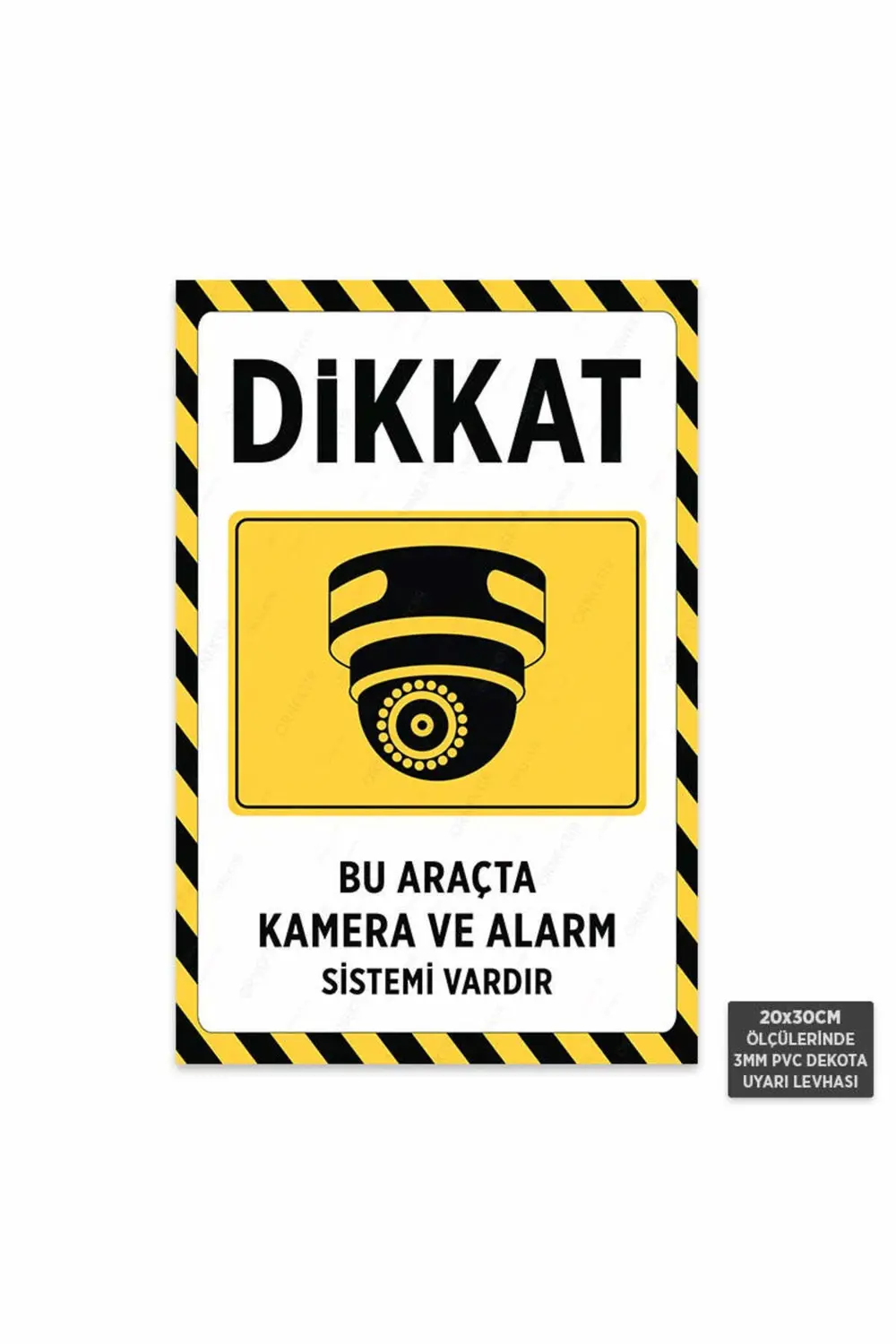 U1129 - Bu Araçta Kamera ve Alarm Sistemi Vardır Dekota Uyarı Lev