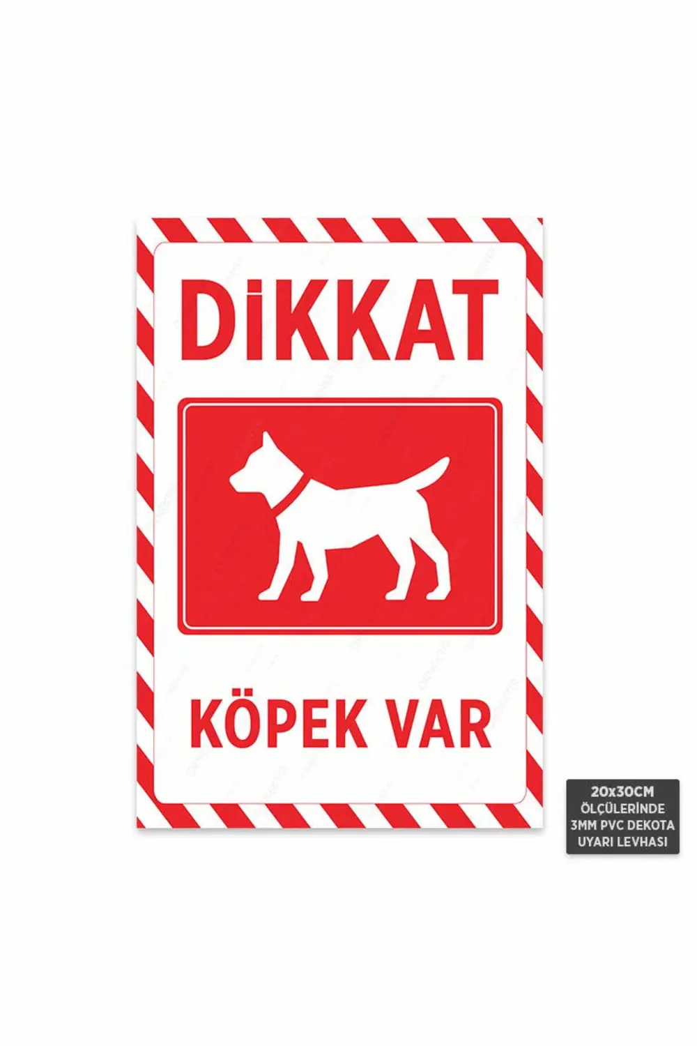 U1133 - Dikkat Köpek Var Dekota Uyarı Levhası (20x30cm) Fiyatı, Yorumları ve Özellikleri