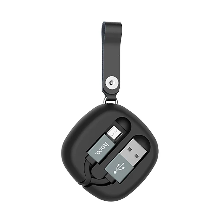 U33 Taşıma Çantalı Mikro USB Kablo - 90cm Uzunluk, Dayanıklı TPE & Alüminyum