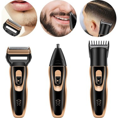 Üç Başlıklı Tıraş Makinesi Erkek Saç Sakal Bakım Seti Üç Başlıklı Tıraş Makinesi Erkek Saç Sakal Bakım Seti