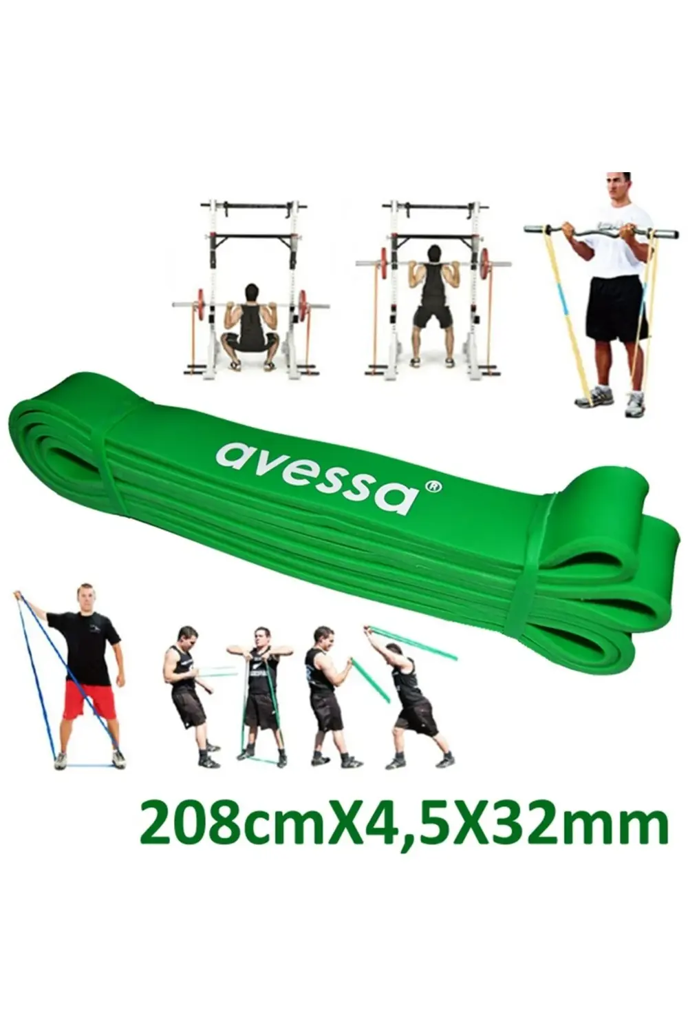 Üç Direnç Lastiği 208CM(2,5X21MM)(3,5X32MM)(4,5X45MM)-(5,5-7kg)(7