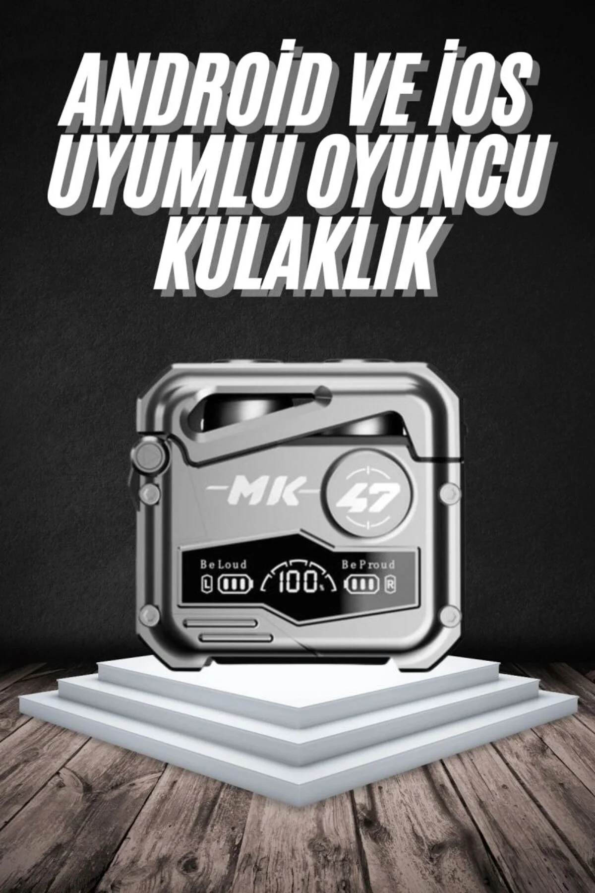 Üç İplik Penye Kapşonlu Basic SweatShirt - Beyaz