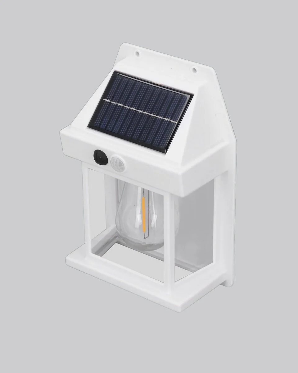 Üç Modlu Güneş Enerjili Duvar Lambası 1800mAh Bataryalı ve Hareket Sensörlü