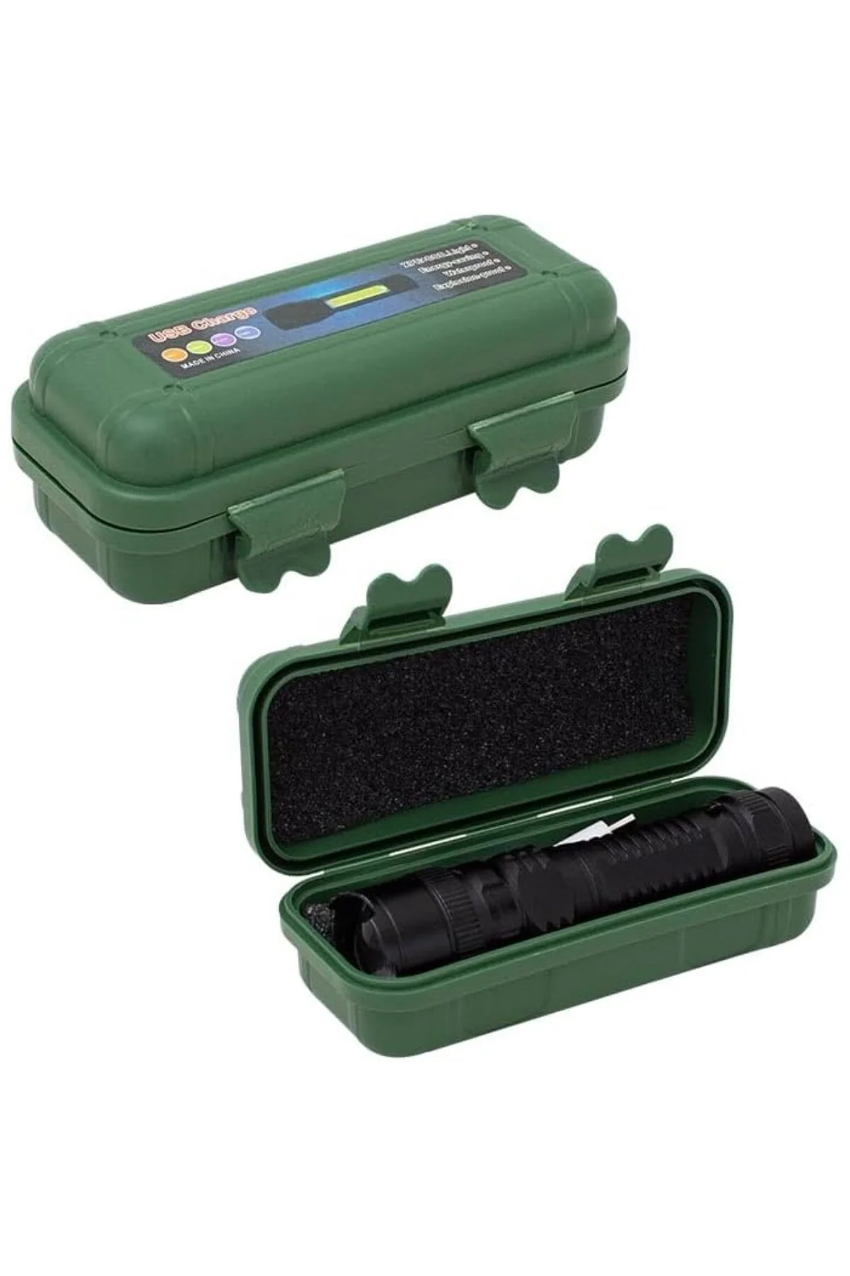Üç Modlu, USB Şarjlı, El Feneri, Alüminyum, IP6,