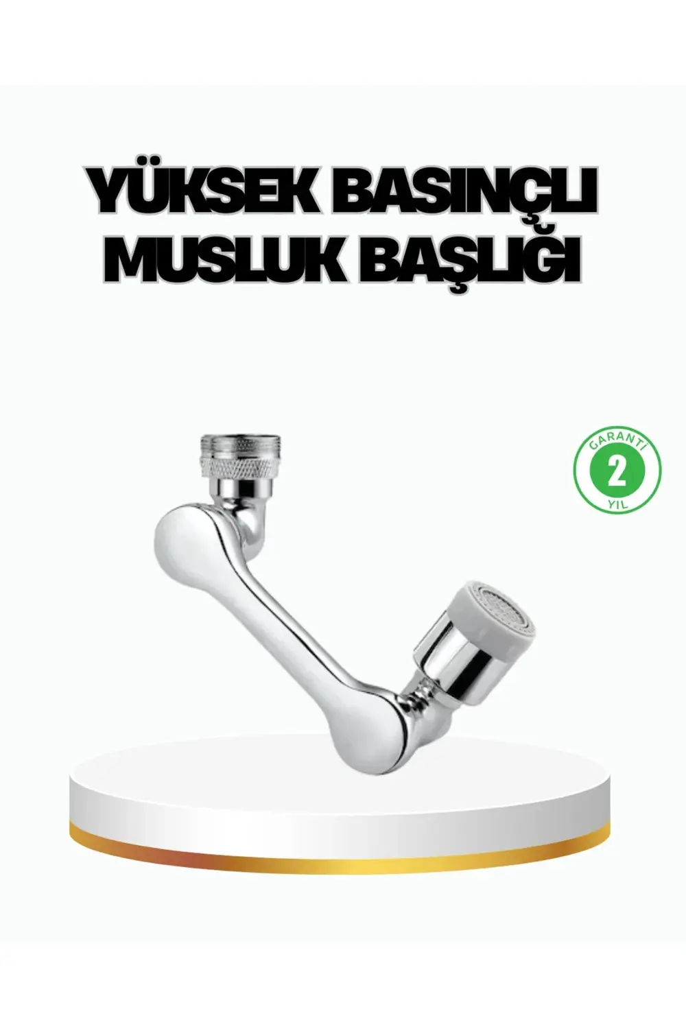 Üç Segmentli 1080 Derece Musluk Aparatı Esnek Döner Havalandırıcı