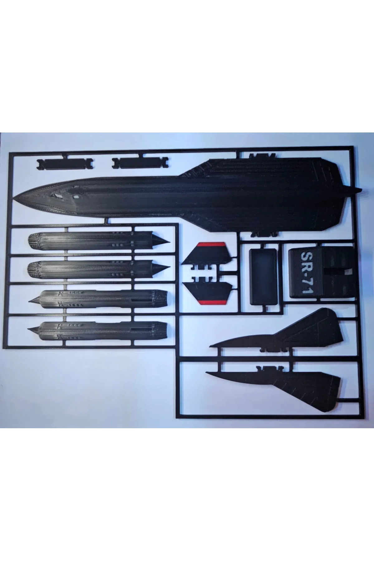 Uçak Sr-71 kit card maket oyuncak - Görsel 2