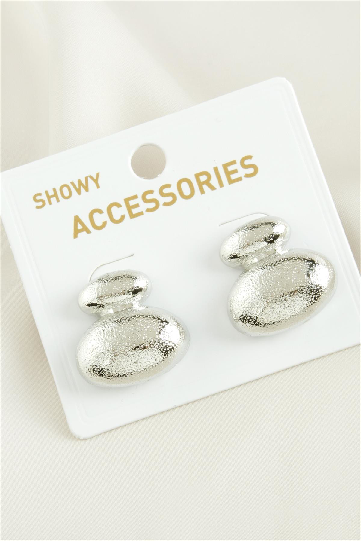 Uçan Balon Trend Metal () Küpe-Gümüş Rengi