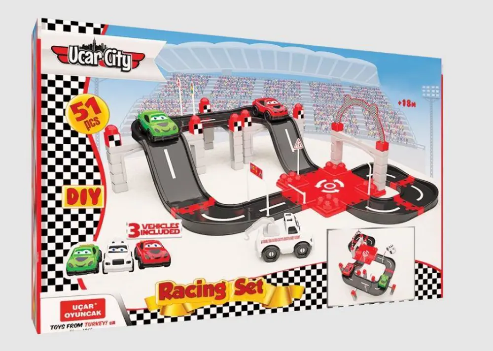 Uçar City F1 Yarış Seti (51 parça)