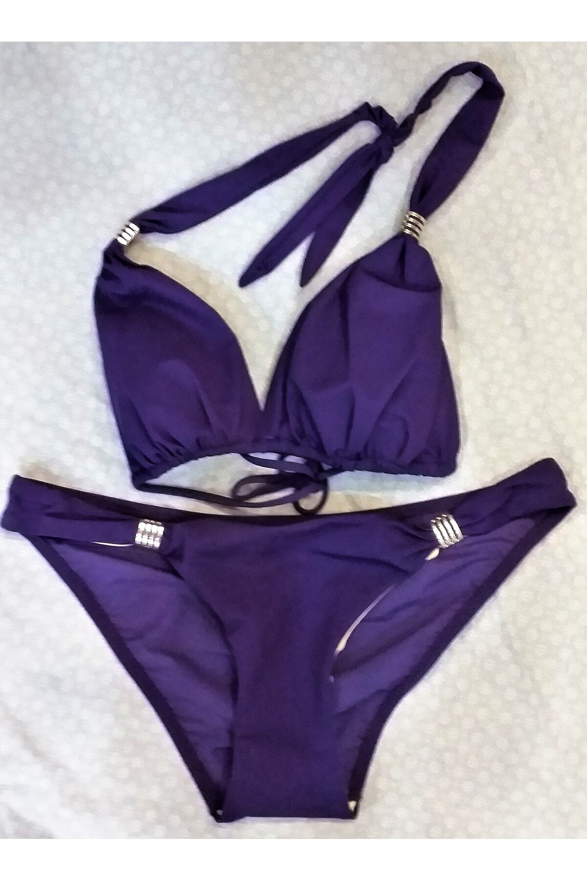 Sunsurf Üçgen Bikini Takimi Mor