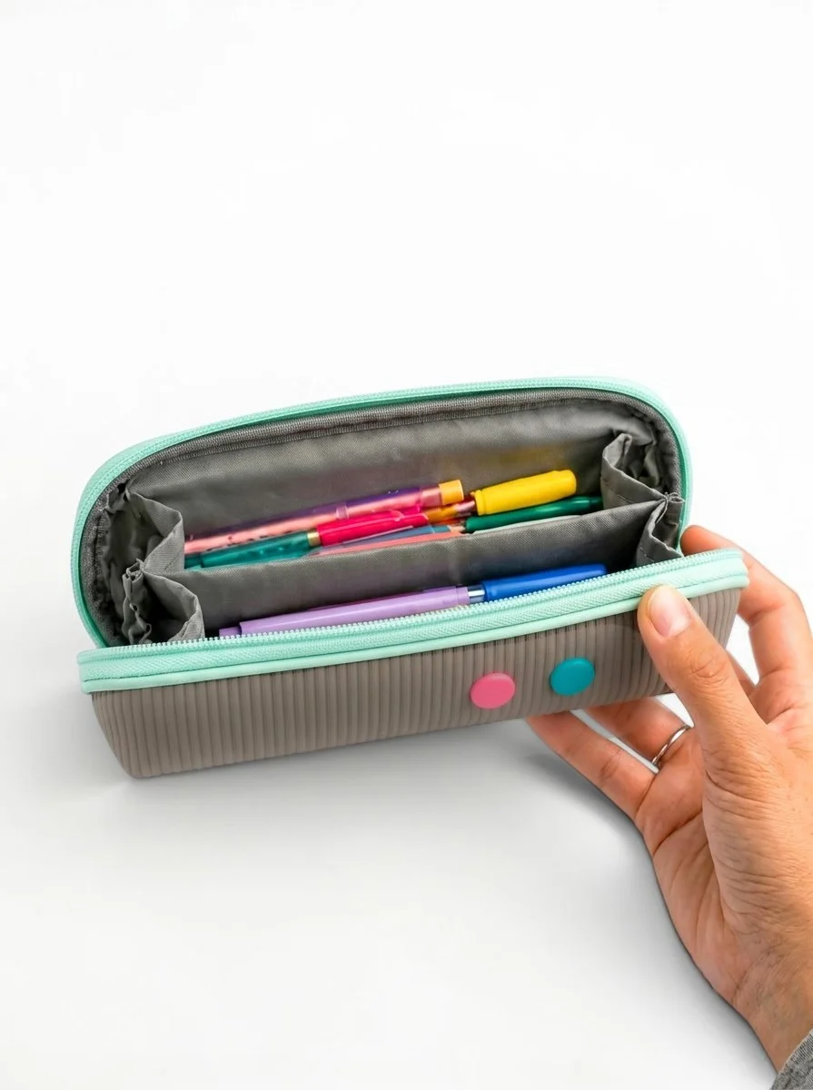 Üçgen Pastel Renkli Geniş Kapasiteli Kalem Kutusu Tek Bölmeli Kal Üçgen Pastel Renkli Geniş Kapasiteli Kalem Kutusu Tek Bölmeli Kal