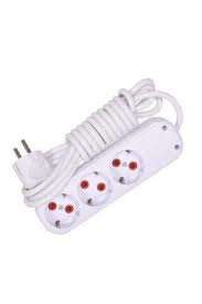 Üçlü 5 metre topraklı grup priz