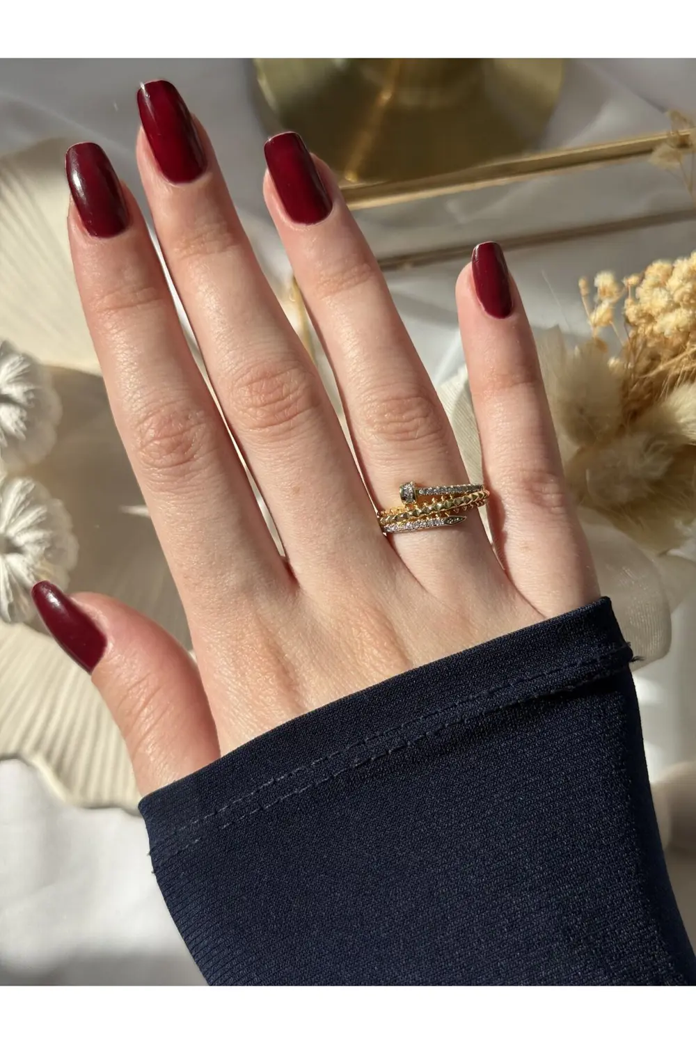 Atelier Emine Üçlü Ok Yüzük