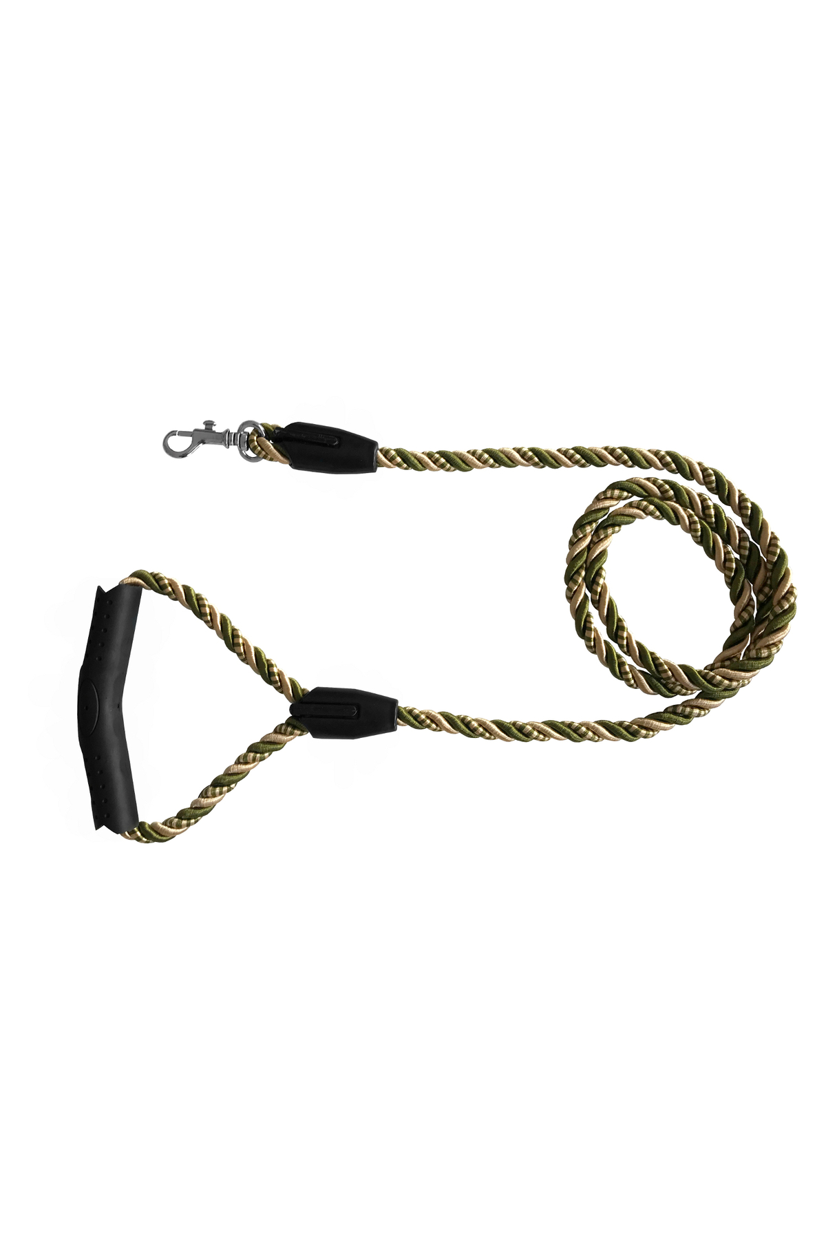 Astra Market Üçlü Sarmallı Köpek Gezdirme Halatı 1 Cm-120 Cm Yeşil Krem