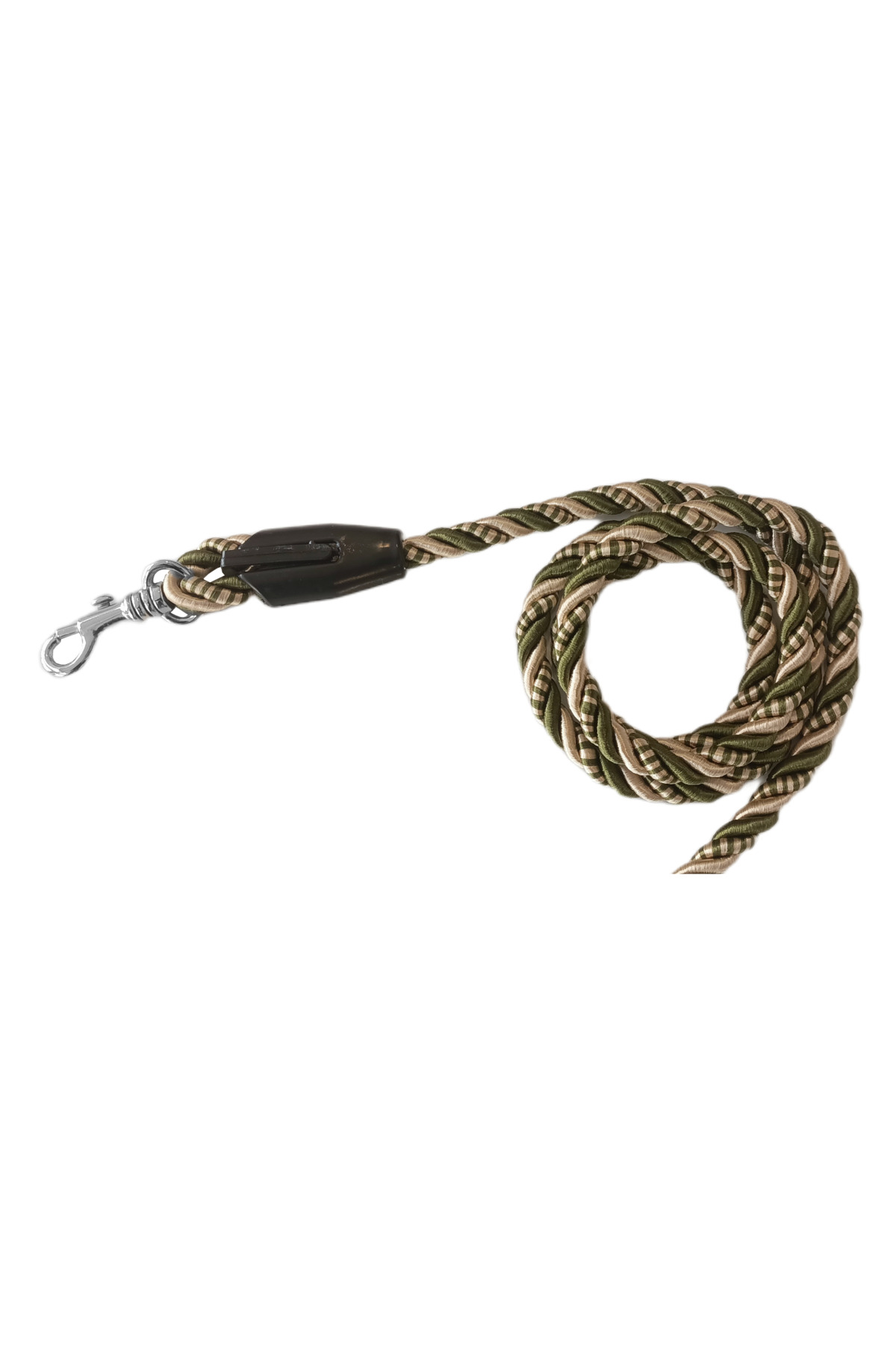 Astra Market Üçlü Sarmallı Köpek Gezdirme Halatı 1 Cm-120 Cm Yeşil Krem