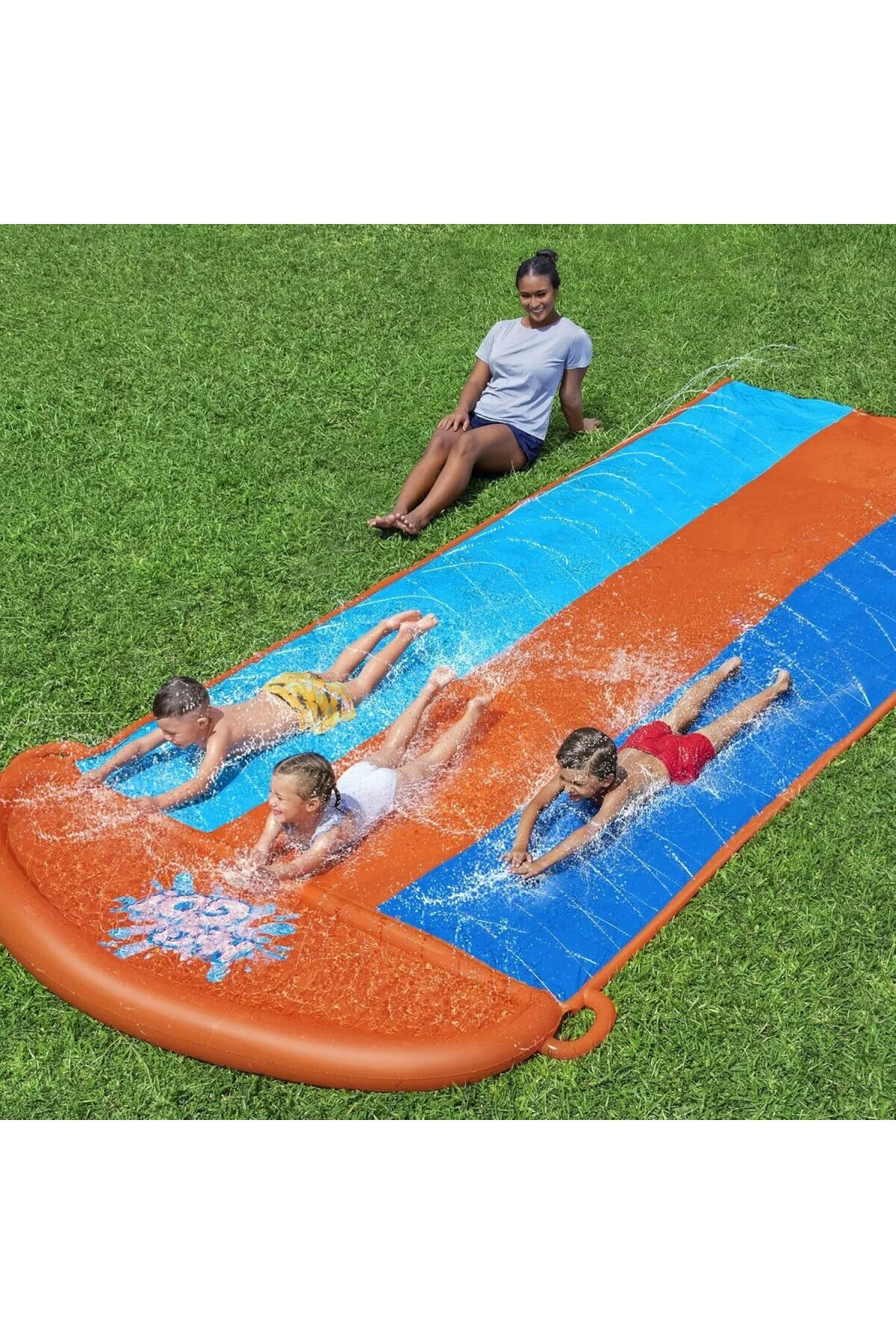 Üçlü Su Kaydırağı H20GO Dahili Yağmurlamalı