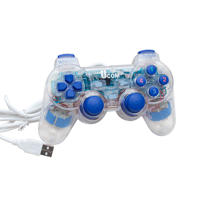 UCOM-704 DOUBLE SHOCK ŞEFFAF JOYPAD OYUN KOLU (4741)