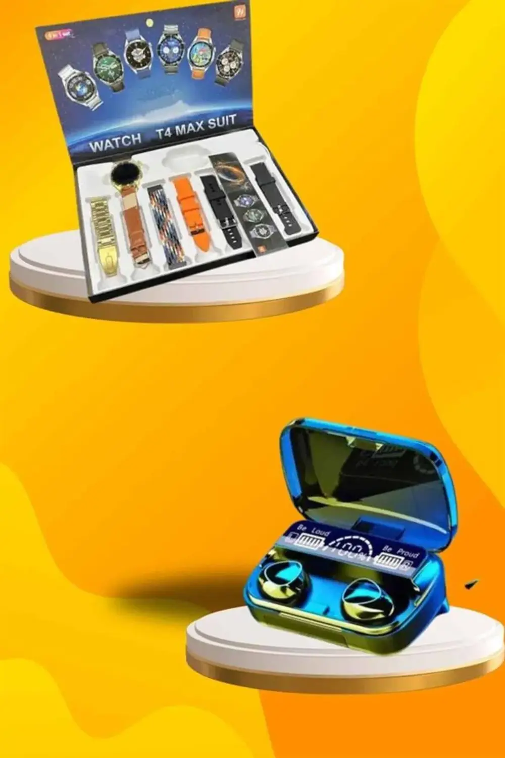 Ucuz Kaliteli Yeni Nesil 7 Kordonlu Akıllı Saat ve Kablosuz Bluet