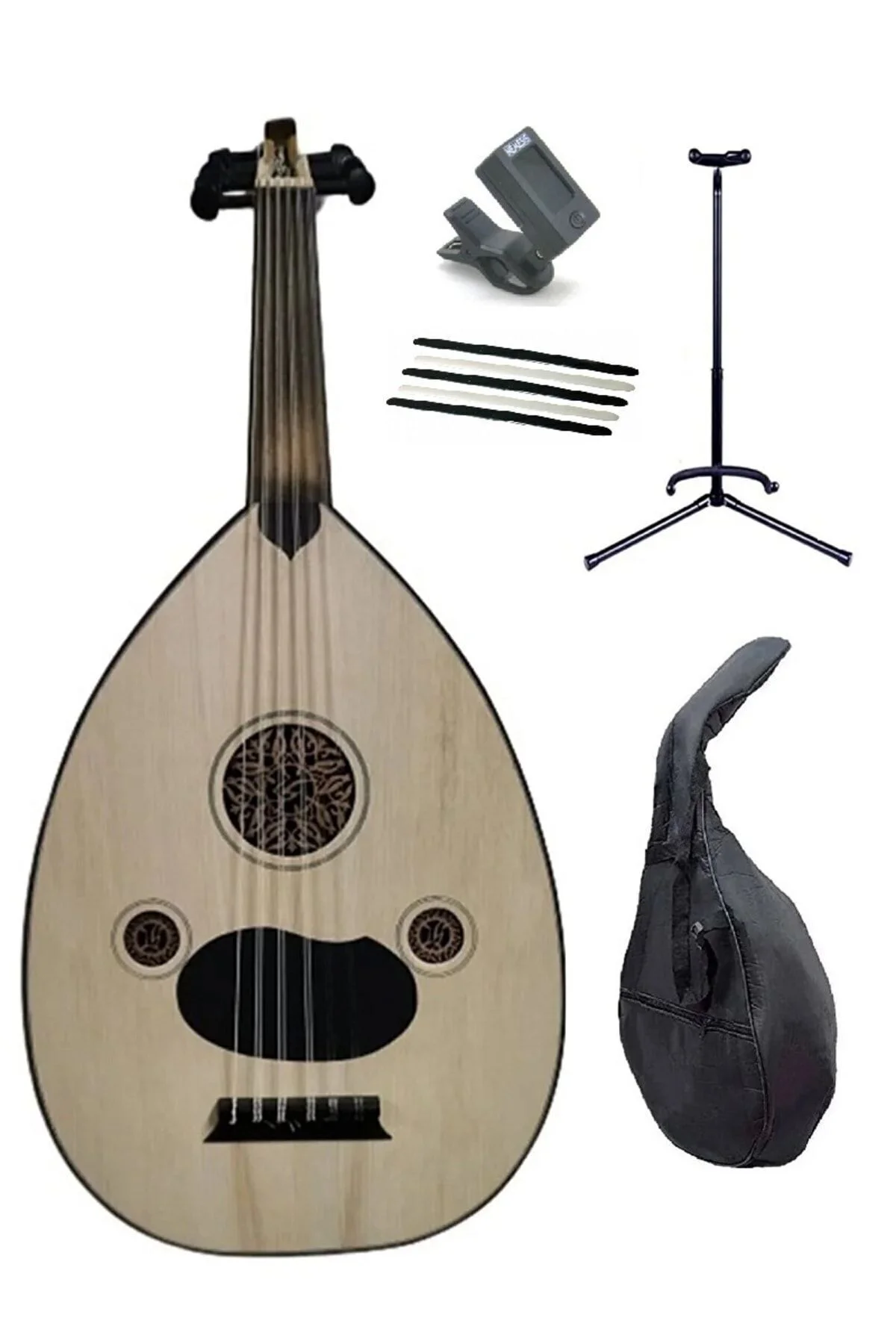 Ud Seti Eğitimlik - Ud+ Kılıf + Akort Aleti + Stant + Kılıf + Mız