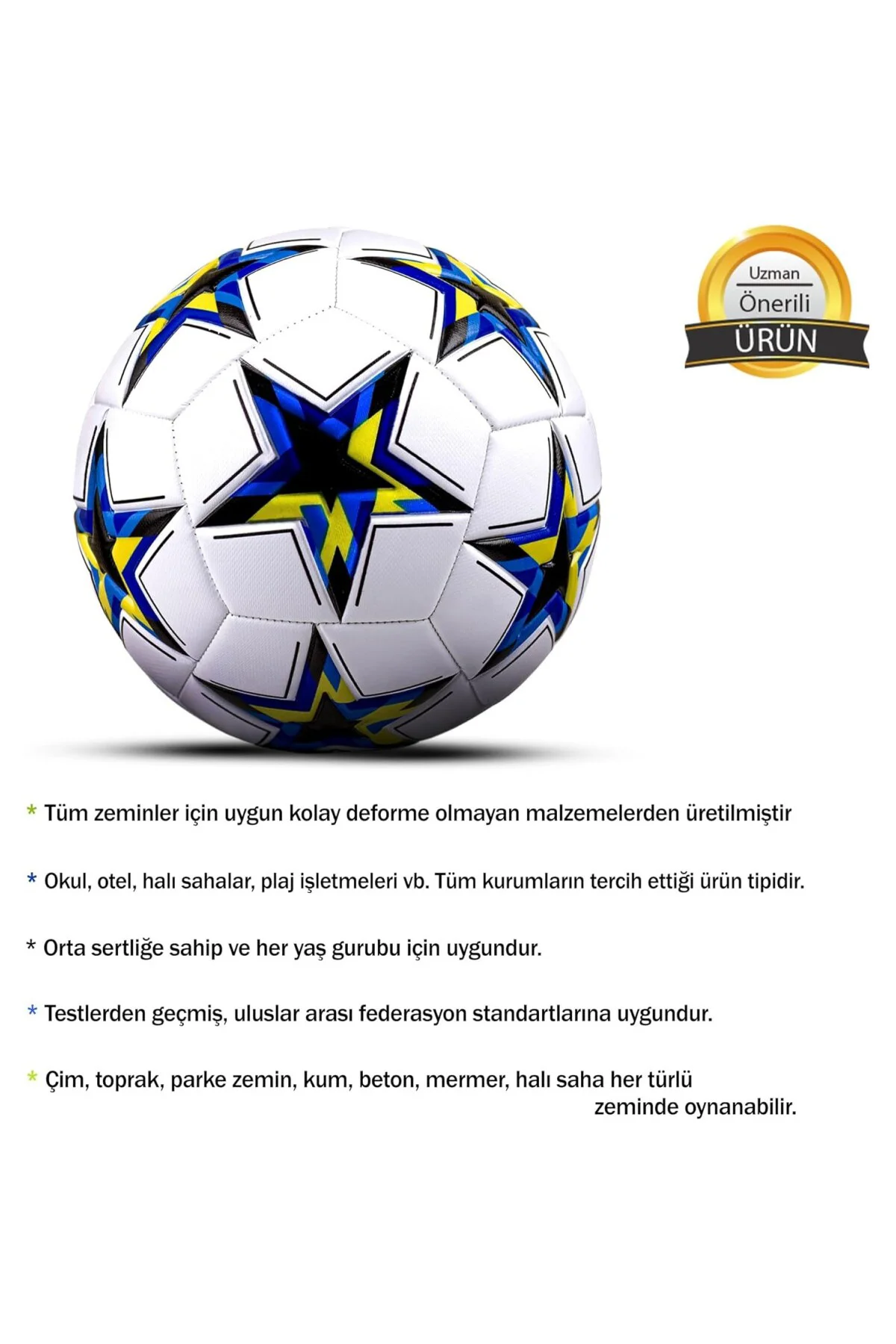 UEFA Şampiyonlar Ligi Futbol Topu 5 Numara Halı Saha ve Beton Zem