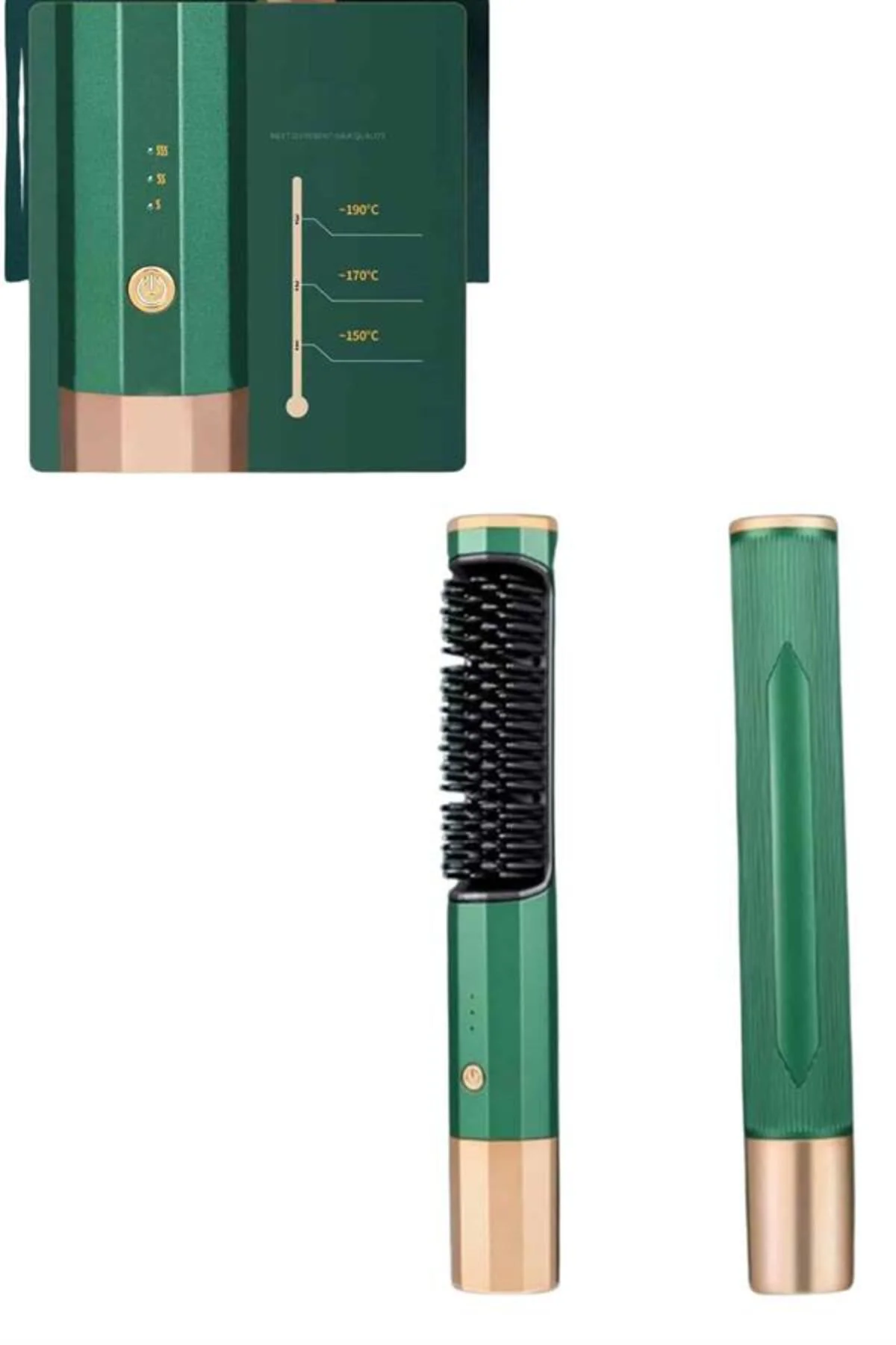 Üflemeli Saç Düzleştirici Fön Tarak Yüksek Isı Ayarlı İyon Özelli