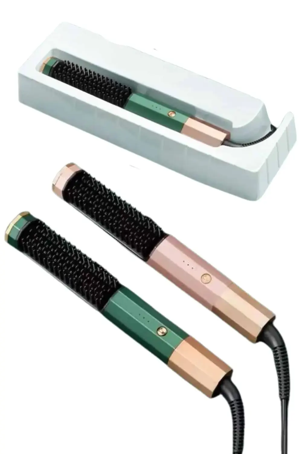 Üflemeli Saç Düzleştirici Fön Tarak Yüksek Isı Ayarlı İyon Özelli