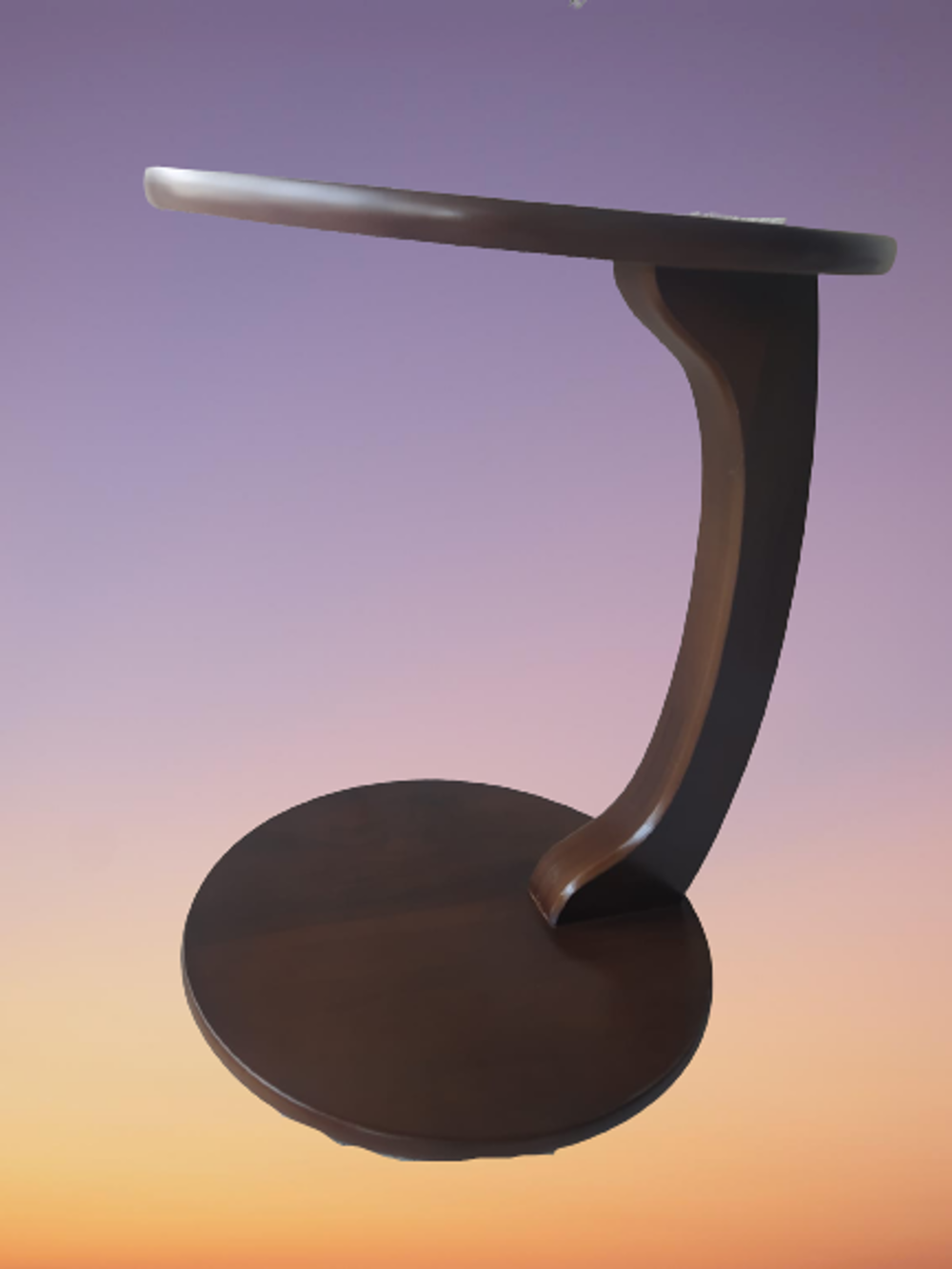 UFO C ST Sehpa 18439 MDF Ceviz Lake Boya Tekerlekli Kanepede Otur