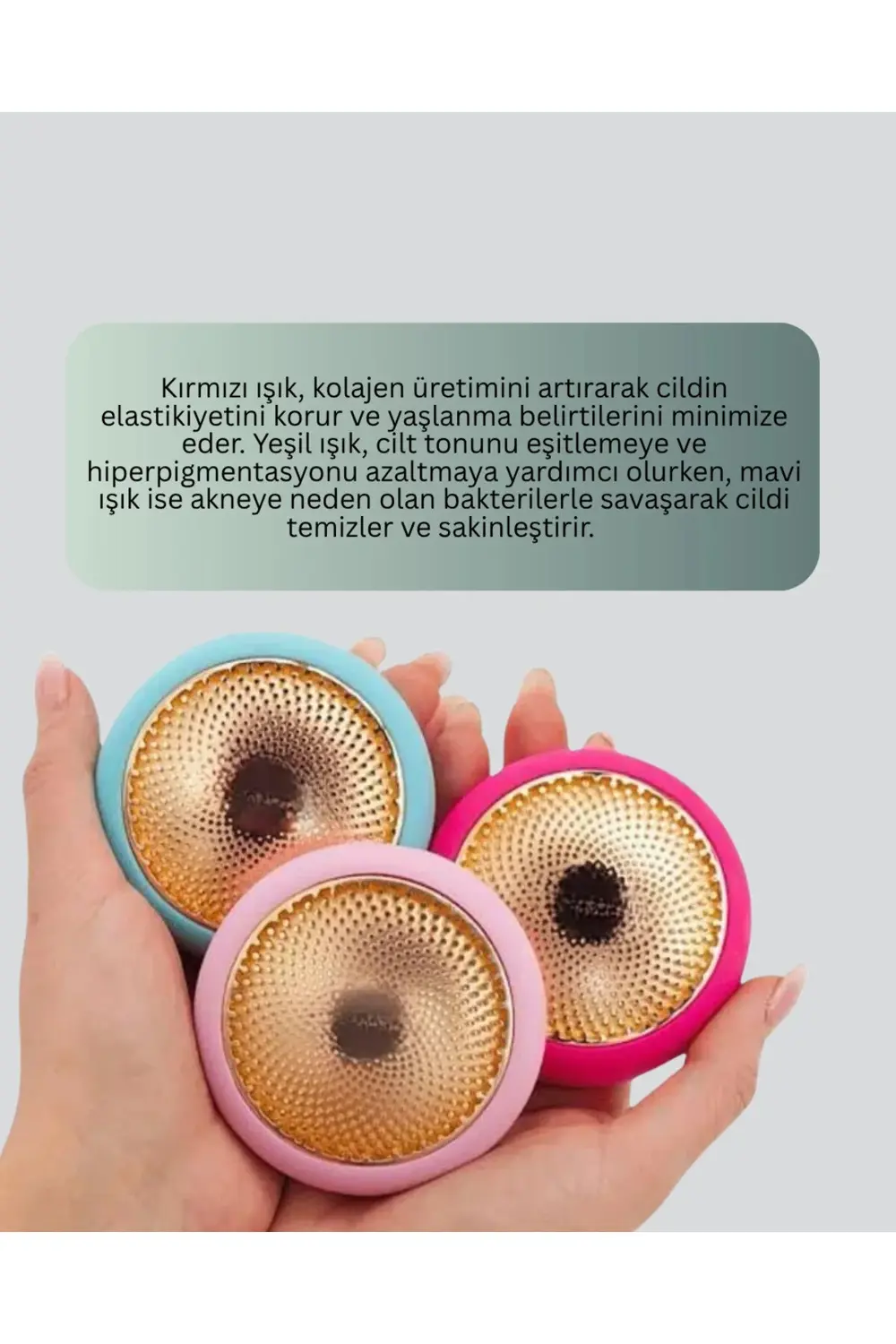 UFO Mini LED Işık Terapili ve Termoterapili Cilt Bakım Cihazı