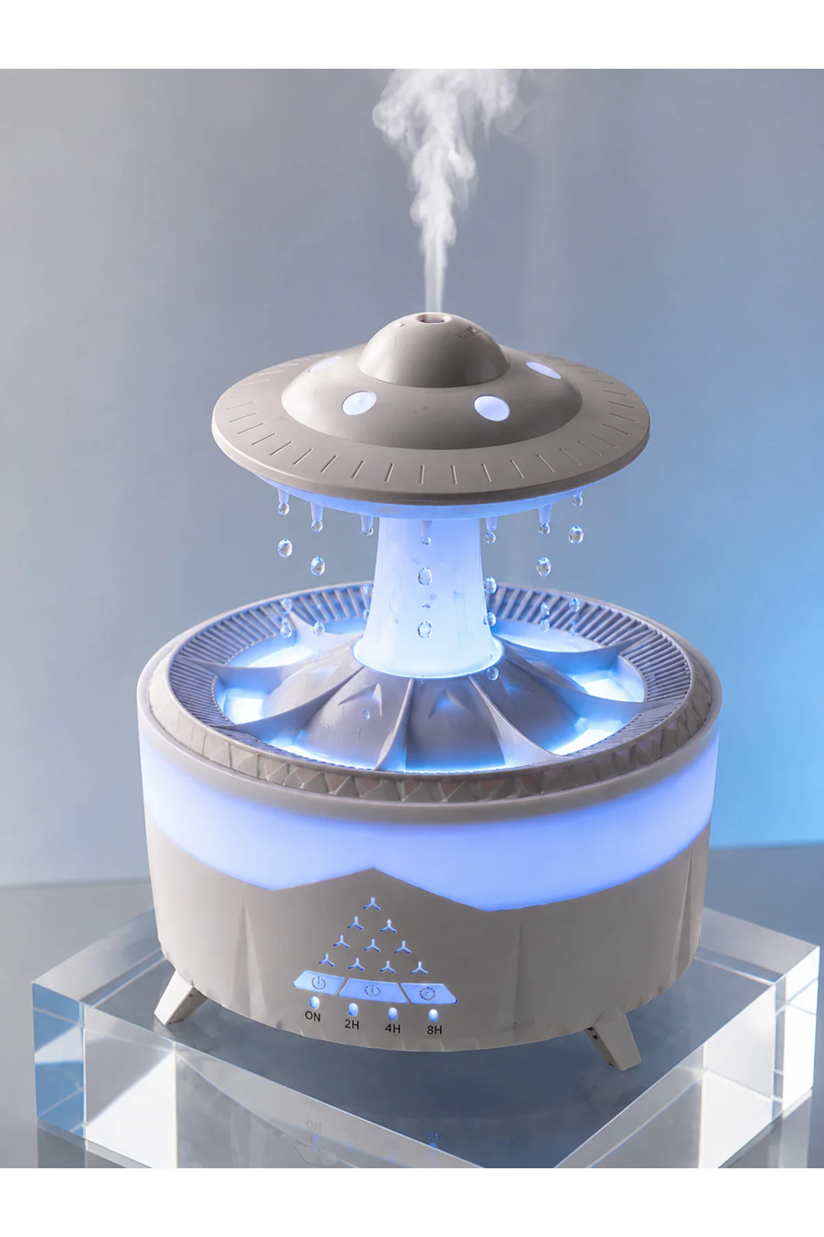 UFO Yağmur Efektli Hava Nemlendirici 350 ML RGB Işıklı Uzaktan Kumandalı UFO Yağmur Efektli Hava Nemlendirici 350 ML RGB Işıklı Uzaktan Kumandalı - Görsel 4